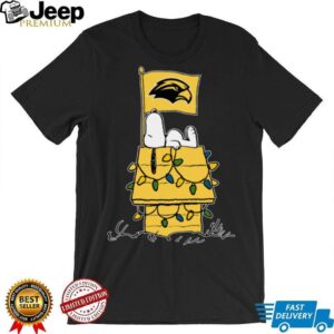 Southern Miss Golden Eagles Snoopy House Christmas Lights Shirt