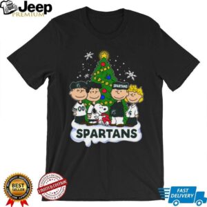 Spartans Peanuts Snoopy and Friends Christmas Shirt Spartans Peanuts Snoopy and Friends Christmas Shirt