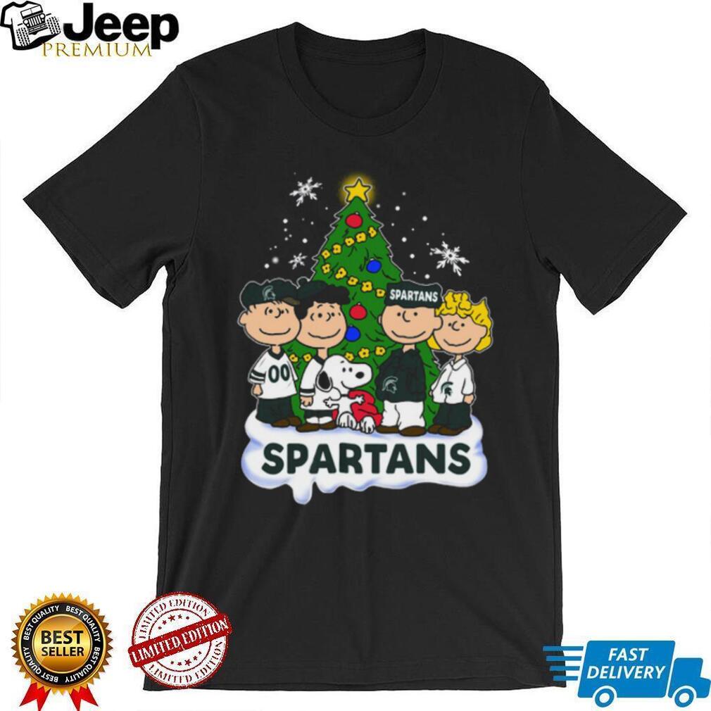 Spartans Peanuts Snoopy and Friends Christmas Shirt Spartans Peanuts Snoopy and Friends Christmas Shirt