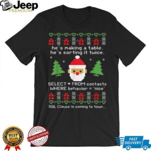Sql Clause Is Coming to Town T Shirt