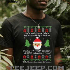 Sql Clause Is Coming to Town T Shirt