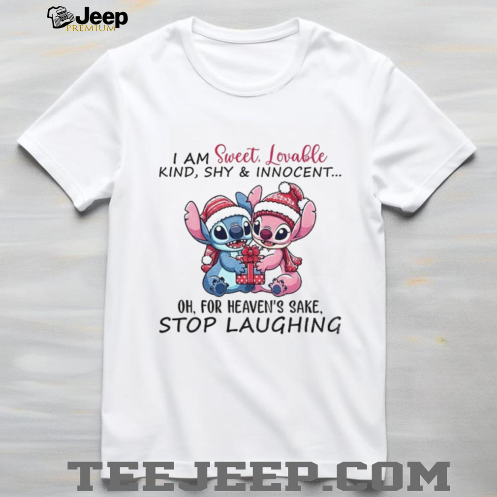 Stitch Santa I am sweet lovable kind shy & innocent oh for heaven’s sake stop laughing Christmas shirt Stitch Santa I am sweet lovable kind shy & innocent oh for heaven’s sake stop laughing Christmas shirt