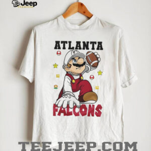 Super Mario Bros. x Atlanta Falcons NFL Crossover T Shirt