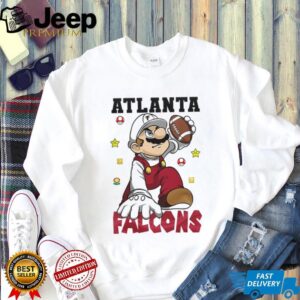 Super Mario Bros. x Atlanta Falcons NFL Crossover T Shirt