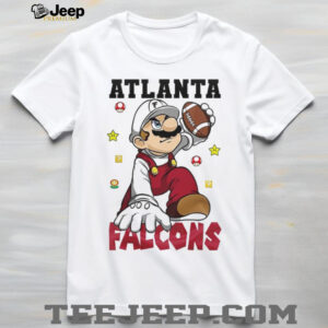 Super Mario Bros. x Atlanta Falcons NFL Crossover T Shirt