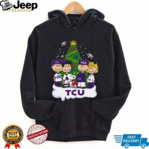 TCU Peanuts Snoopy and Friends Christmas T Shirt