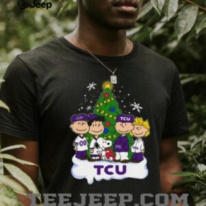 TCU Peanuts Snoopy and Friends Christmas T Shirt