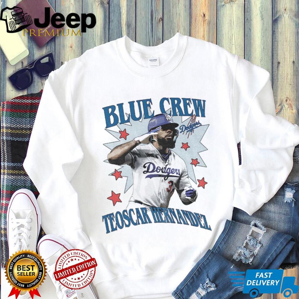 Teoscar Hernández Blue Crew Los Angeles Dodgers Baseball players World Series 2025 shirt Teoscar Hernández Blue Crew Los Angeles Dodgers Baseball players World Series 2025 shirt