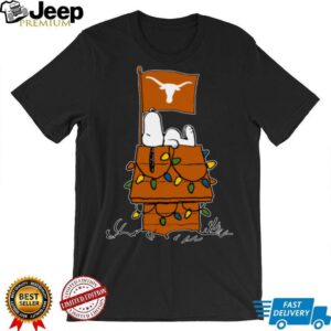 Texas Longhorns Snoopy House Christmas Lights Shirt