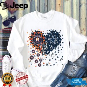 Texas Sports Fan Heart T Shirt