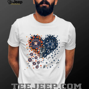 Texas Sports Fan Heart T Shirt