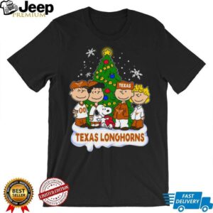 Texax Longhorns Peanuts Snoopy and Friends Christmas T Shirt Texax Longhorns Peanuts Snoopy and Friends Christmas T Shirt