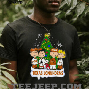 Texax Longhorns Peanuts Snoopy and Friends Christmas T Shirt