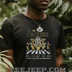 The Packers 105 Years 1919 2024 Abbey Road Thank You For The Memories Signature Shirt