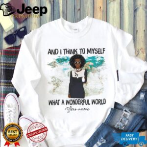 The World Awaits Personalized T Shirt The World Awaits Personalized T Shirt