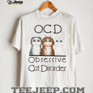 The image features three illustrated cats Shirt