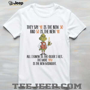 They Say 40 Is The New 30 And 50 Is The New 40 All I  Know Is The Older I Get The Imore 9Pm Is The New Midnight T Shirt