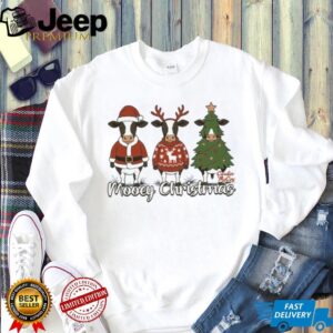 Three Cows Mooey Christmas Shirt