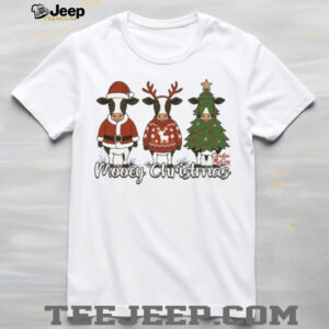 Three Cows Mooey Christmas Shirt