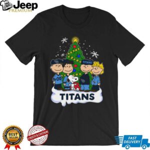 Titans Peanuts With Friends Christmas Tee