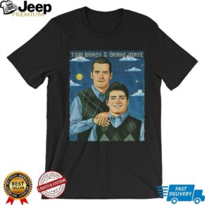 Tom Brady and Drake Maye New England Patriots Stepbrothers Football NFL 2025 shirt