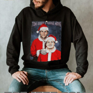 Tom Brady and Drake Maye Santa Claus New England Patriots Step Brothers Football Christmas shirt
