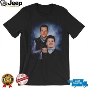 Tom Brady and Drake Maye Stepbrothers New England Football shirt