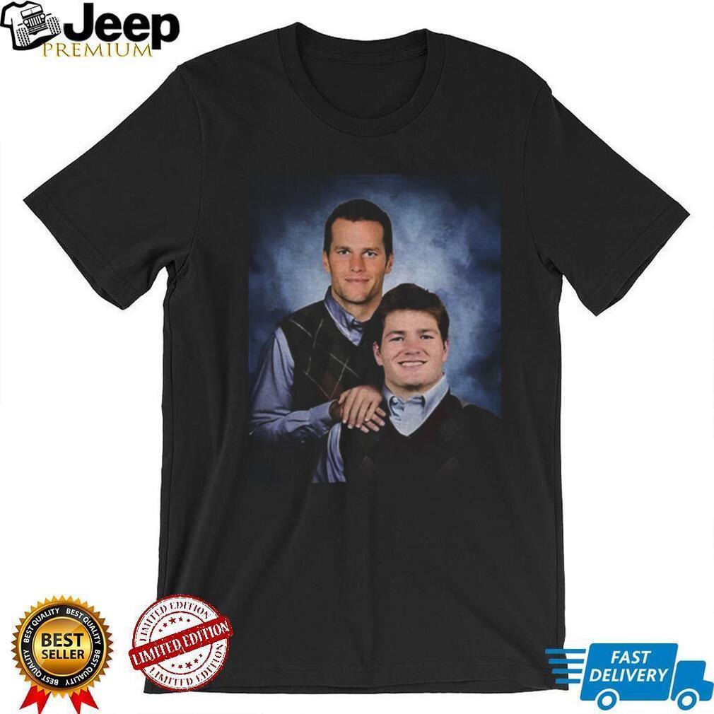Tom Brady and Drake Maye Stepbrothers New England Football shirt Tom Brady and Drake Maye Stepbrothers New England Football shirt