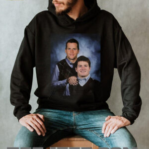 Tom Brady and Drake Maye Stepbrothers New England Football shirt