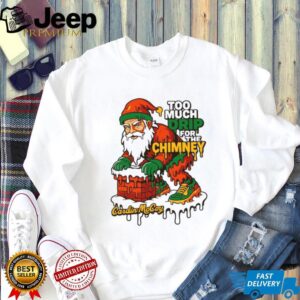 Too Much Drip Santa Christmas Tee