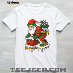 Too Much Drip Santa Christmas Tee
