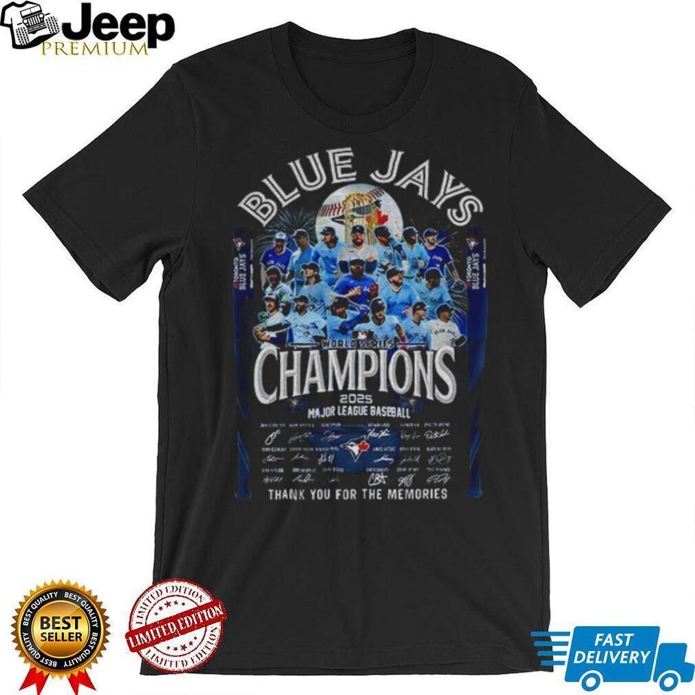 Toronto Blue Jays Baseball All Team 3x World Series Champions signatures shirt Toronto Blue Jays Baseball All Team 3x World Series Champions signatures shirt