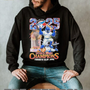 Toronto Blue Jays Stomp Los Angeles Dodgers 2025 Baseball World Series Champions Mascot T Shirts Toronto Blue Jays Stomp Los Angeles Dodgers 2025 Baseball World Series Champions Mascot T Shirts