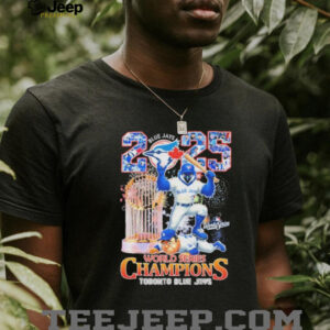 Toronto Blue Jays Stomp Los Angeles Dodgers 2025 Baseball World Series Champions Mascot T Shirts