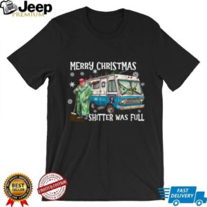 Trump 2024 Merry Christmas Shitter Was Full, Trump Merry Christmas Vibes Shirt T1756