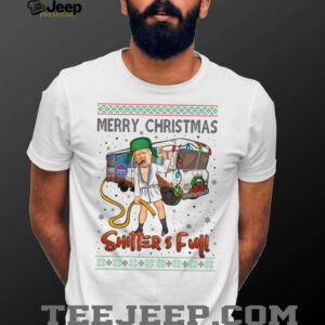 Trump 2024 Merry Christmas Shitter’s Full, Funny Trump Christmas Shirt, Trump 47th President Shirt Bright T1757