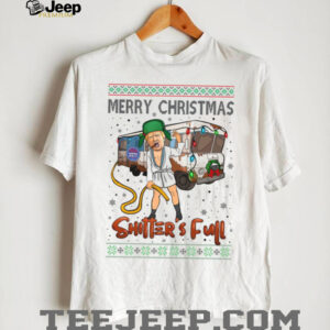 Trump 2024 Merry Christmas Shitter’s Full, Funny Trump Christmas Shirt, Trump 47th President Shirt Bright T1757