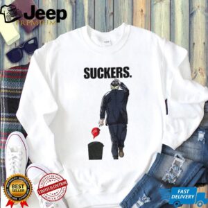Trump Sucker throw away Make America Great Again hat Trump Lock Him Up shirt