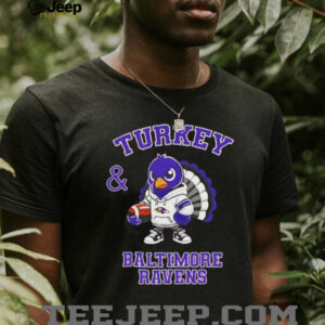 Turkey and Baltimore Ravens Football NFL Happy Thanksgiving shirt