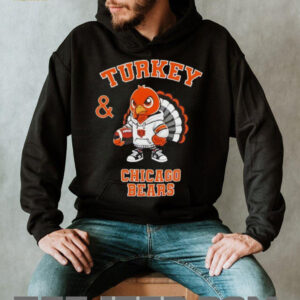 Turkey and Chicago Bears Football NFL Happy Thanksgiving shirt