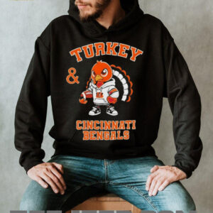 Turkey and Cincinnati Bengals Football NFL Happy Thanksgiving shirt