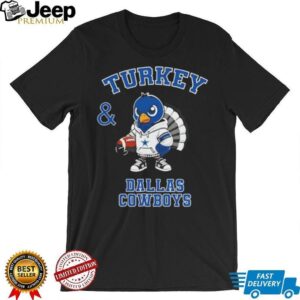 Turkey and Dallas Cowboys Football NFL Happy Thanksgiving shirt