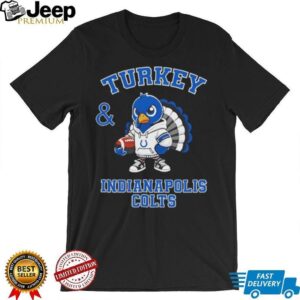Turkey and Indianapolis Colts Football NFL Happy Thanksgiving shirt