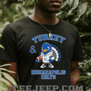 Turkey and Indianapolis Colts Football NFL Happy Thanksgiving shirt