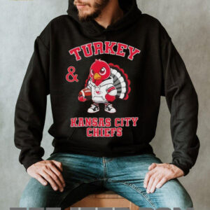 Turkey and Kansas City Chiefs Football NFL Happy Thanksgiving shirt