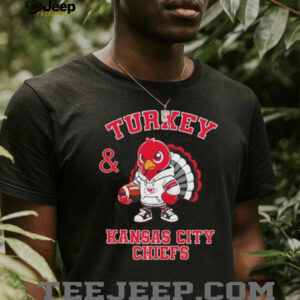 Turkey and Kansas City Chiefs Football NFL Happy Thanksgiving shirt
