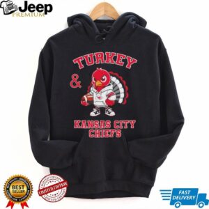 Turkey and Kansas City Chiefs Football NFL Happy Thanksgiving shirt