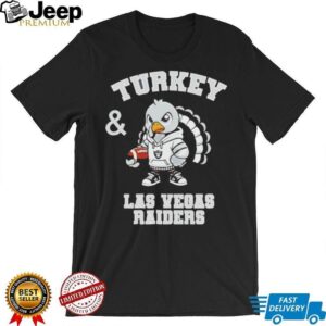 Turkey and Las Vegas Raiders Football NFL Happy Thanksgiving shirt