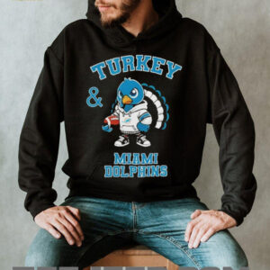 Turkey and Miami Dolphins Football NFL Happy Thanksgiving shirt