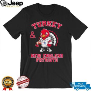 Turkey and New England Patriots Football NFL Happy Thanksgiving shirt